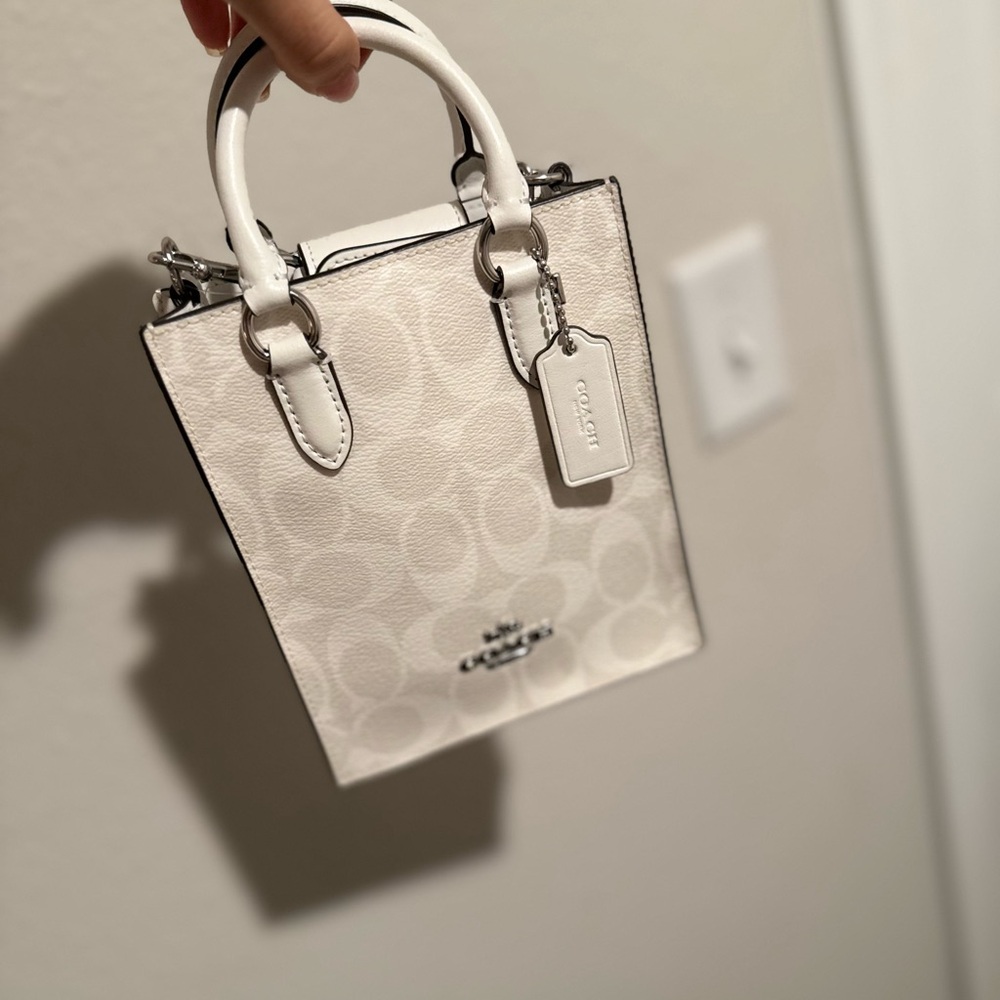 Coach Cream Mini Tote Bag